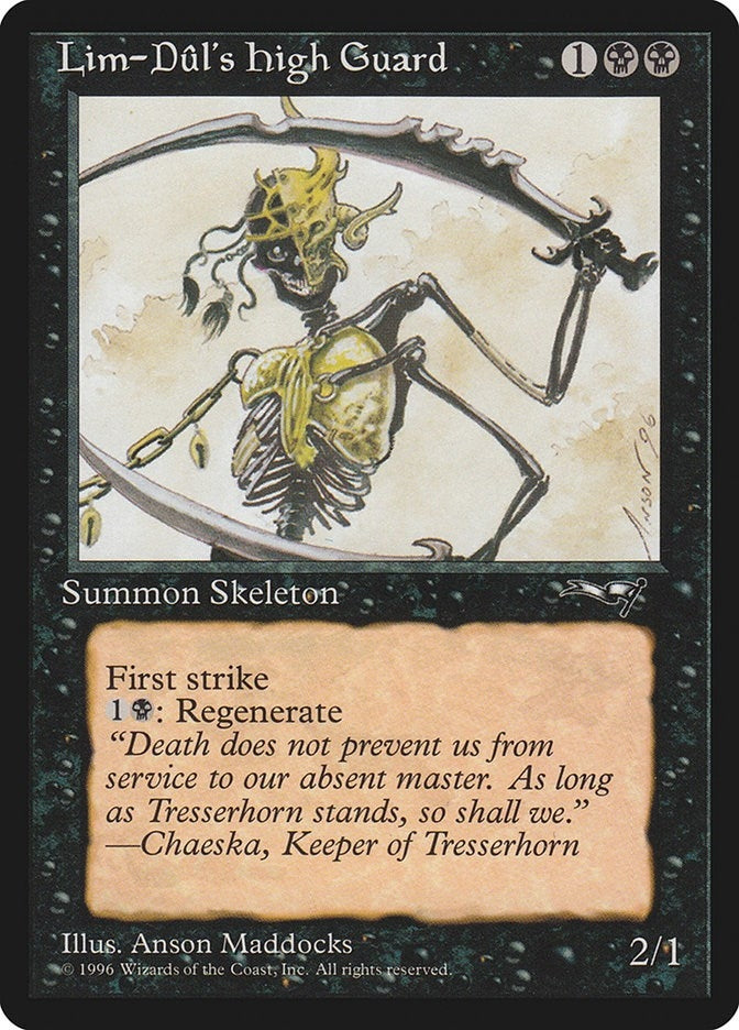 Image for Lim-Dul's High Guard (18) (Alliances) - Magic: The Gathering