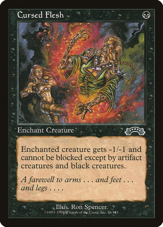 Image for Cursed Flesh (56) (Exodus) - Magic: The Gathering