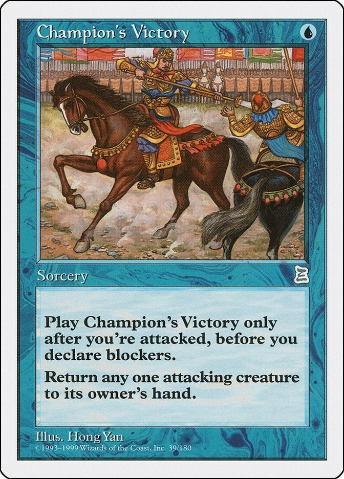 Image for Champion's Victory (39) (Portal Three Kingdoms) - Magic: The Gathering