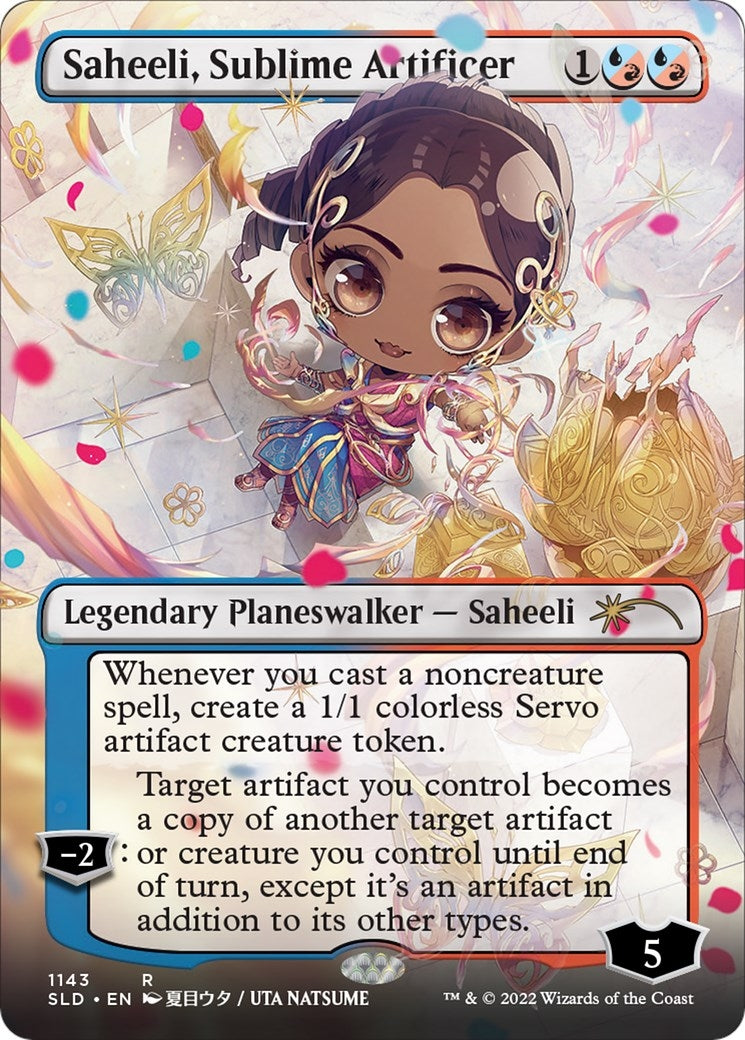 Image for Saheeli, Sublime Artificer (Borderless) (1143) (Secret Lair Drop Series) - Magic: The Gathering