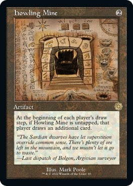 Image for Howling Mine (Schematic) (83) (The Brothers' War: Retro Frame Artifacts) - Magic: The Gathering