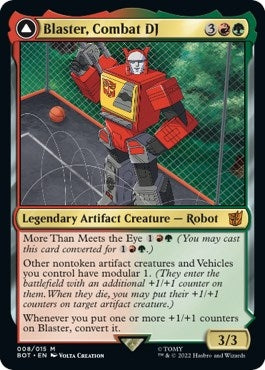 Image for Blaster, Combat DJ (8) (Universes Beyond: Transformers) - Magic: The Gathering