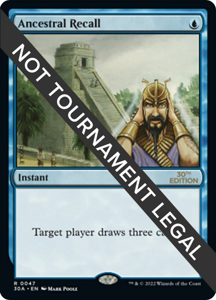 Image for Ancestral Recall (47) (30th Anniversary Edition) - Magic: The Gathering