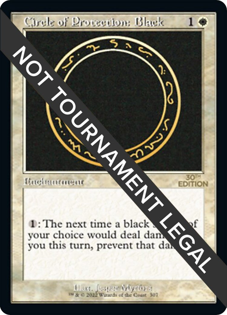 Image for Circle of Protection: Black (Retro Frame) (307) (30th Anniversary Edition) - Magic: The Gathering