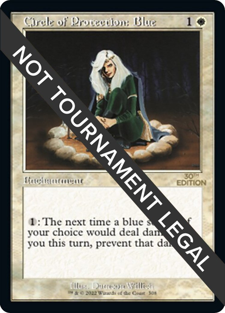 Image for Circle of Protection: Blue (Retro Frame) (308) (30th Anniversary Edition) - Magic: The Gathering