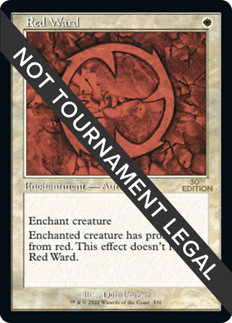 Image for Red Ward (Retro Frame) (330) (30th Anniversary Edition) - Magic: The Gathering