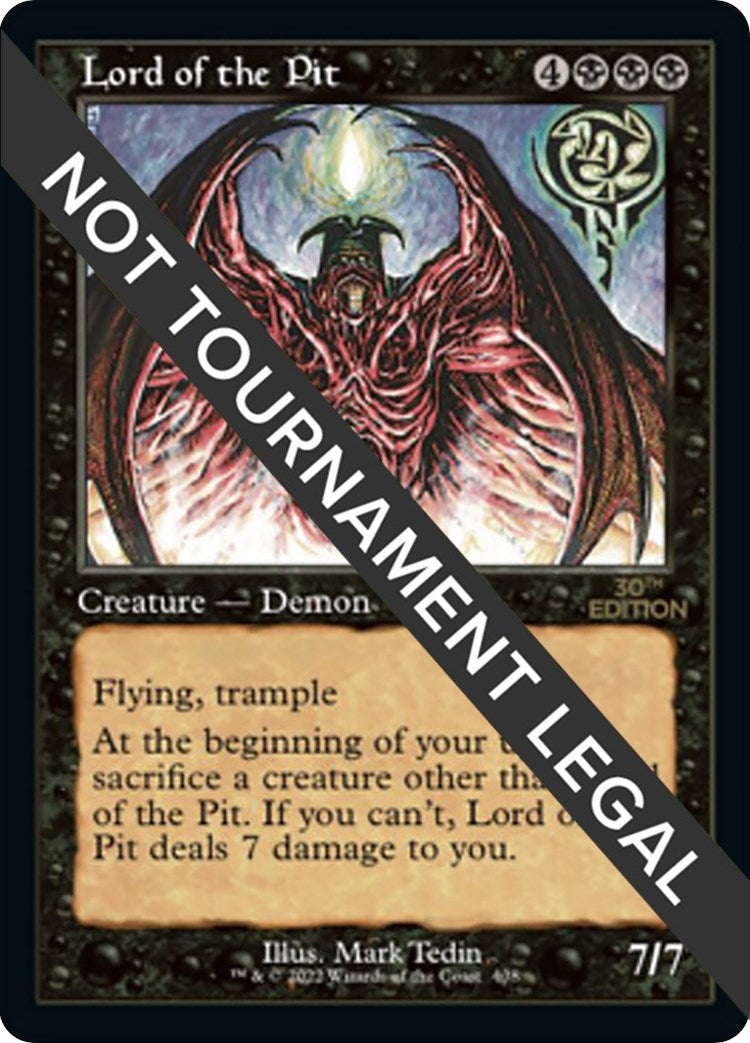 Image for Lord of the Pit (Retro Frame) (408) (30th Anniversary Edition) - Magic: The Gathering