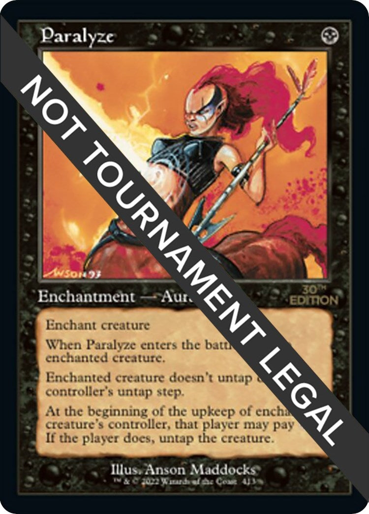 Image for Paralyze (Retro Frame) (413) (30th Anniversary Edition) - Magic: The Gathering