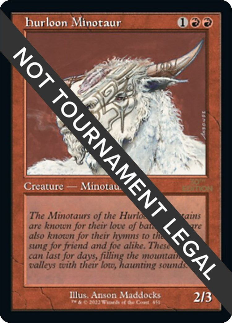 Image for Hurloon Minotaur (Retro Frame) (451) (30th Anniversary Edition) - Magic: The Gathering