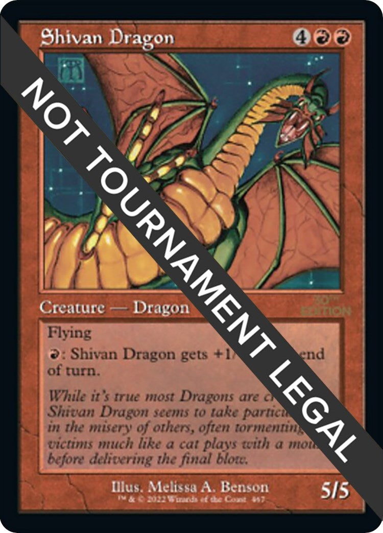 Image for Shivan Dragon (Retro Frame) (467) (30th Anniversary Edition) - Magic: The Gathering