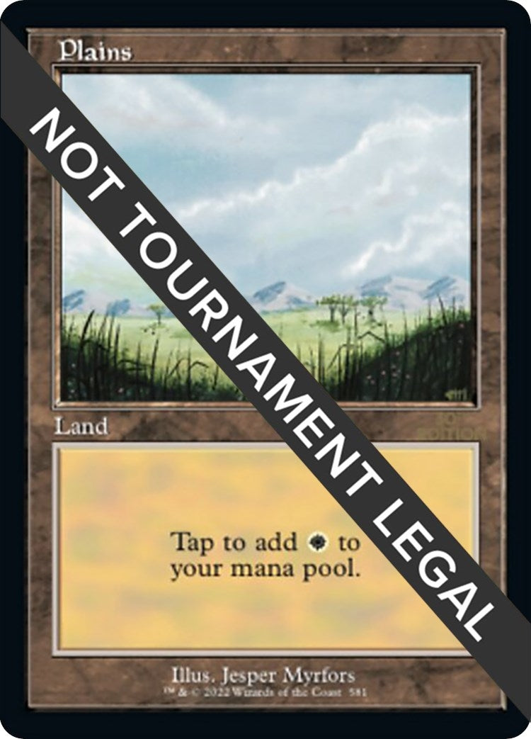 Image for Plains (581) (Retro Frame) (581) (30th Anniversary Edition) - Magic: The Gathering