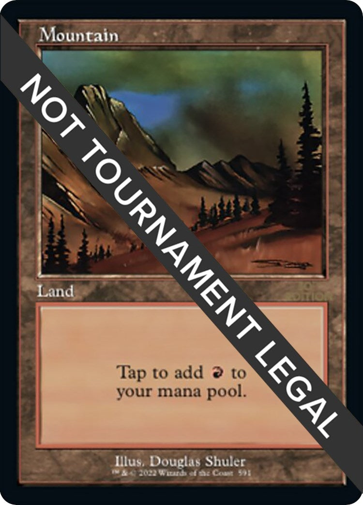 Image for Mountain (591) (Retro Frame) (591) (30th Anniversary Edition) - Magic: The Gathering
