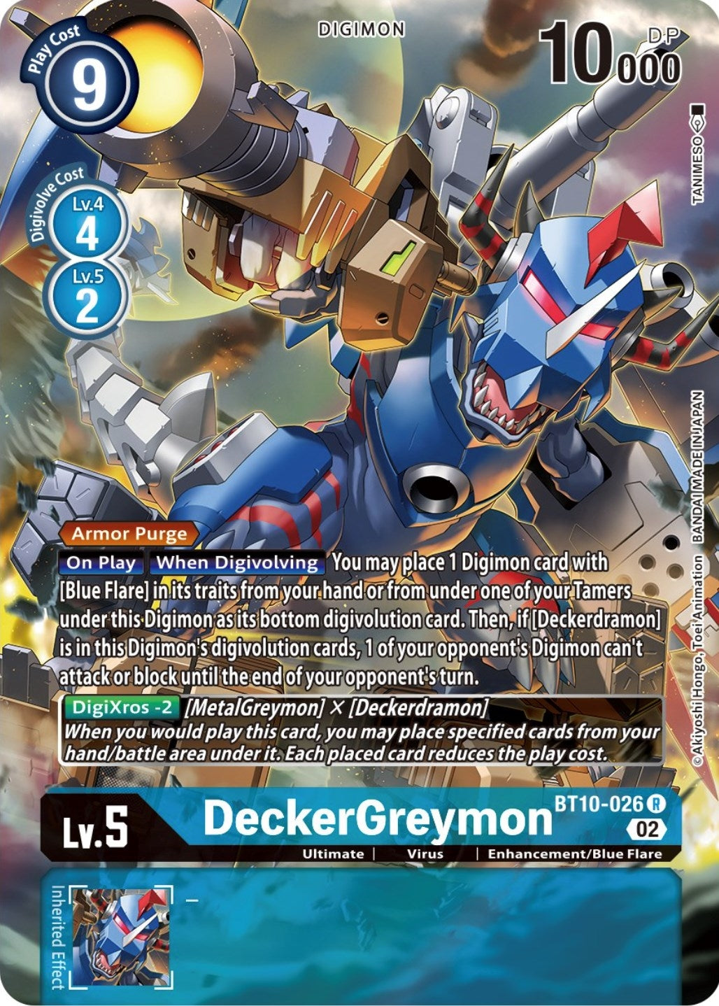Image for DeckerGreymon (Alternate Art) (BT10-026 R) (Xros Encounter) - Digimon Card Game