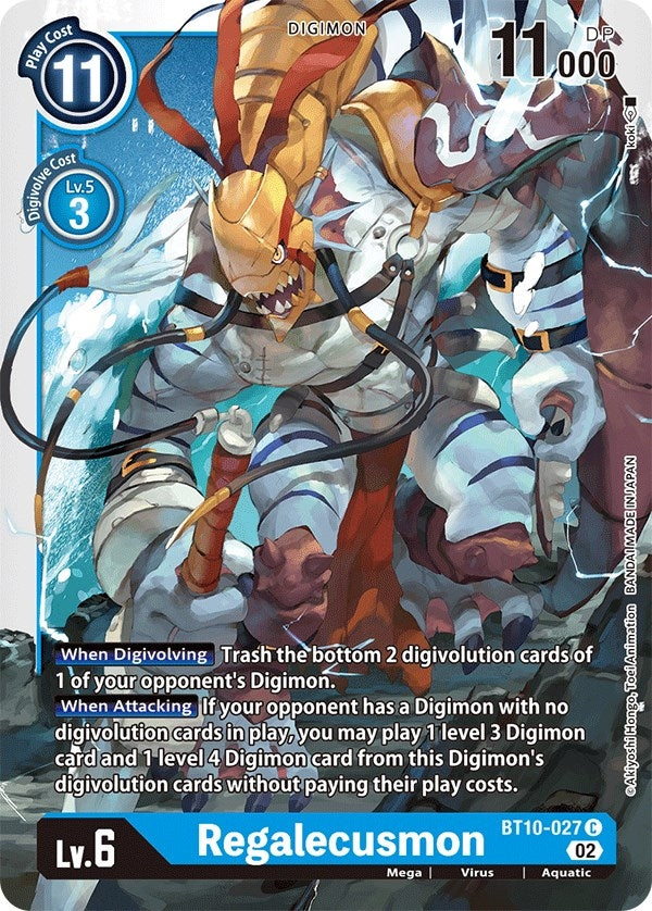 Image for Regalecusmon (BT10-027 C) (Xros Encounter) - Digimon Card Game