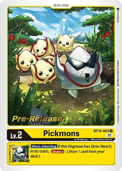 Image for Pickmons (BT10-003 U) (Xros Encounter Pre-Release Cards) - Digimon Card Game