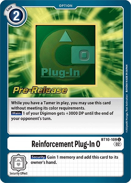Image for Reinforcement Plug-In 0 (BT10-109 U) (Xros Encounter Pre-Release Cards) - Digimon Card Game