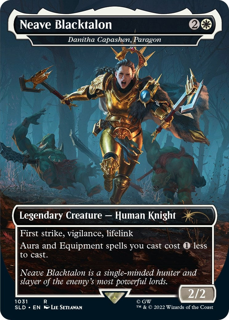 Image for Neave Blacktalon - Danitha Capashen, Paragon (Borderless) (1031) (Secret Lair Drop Series) - Magic: The Gathering
