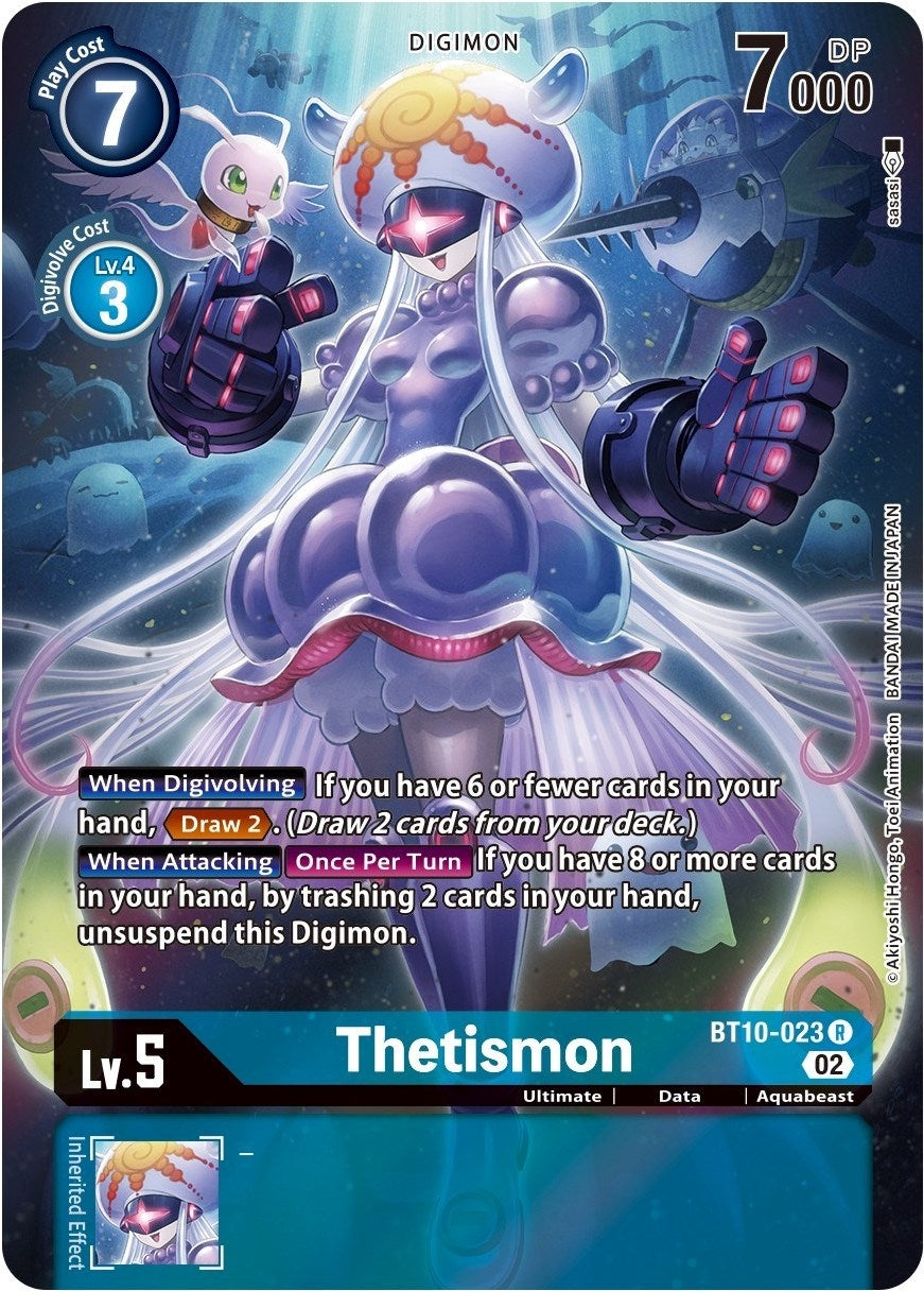 Image for Thetismon (Alternate Art) (BT10-023 R) (Xros Encounter) - Digimon Card Game