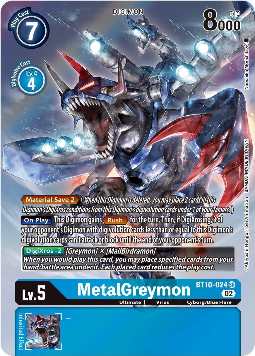 Image for MetalGreymon (Alternate Art) (BT10-024 SR) (Xros Encounter) - Digimon Card Game