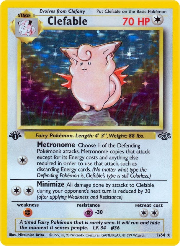 Image for Clefable (1) (01/64) (Jungle) - Pokemon