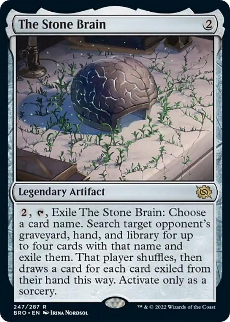 Image for The Stone Brain (247) (The Brothers' War) - Magic: The Gathering