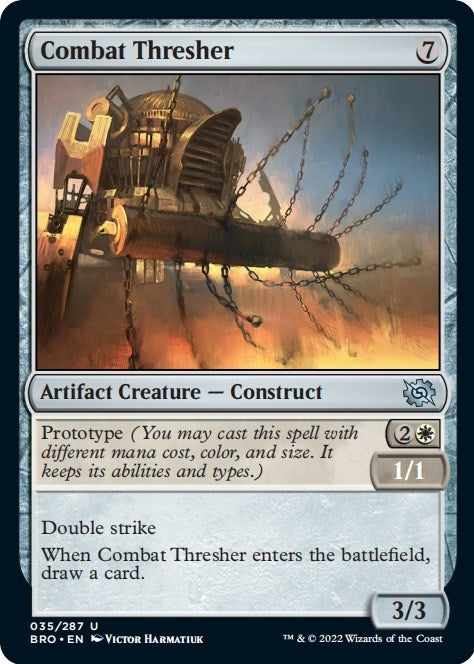 Image for Combat Thresher (35) (The Brothers' War) - Magic: The Gathering