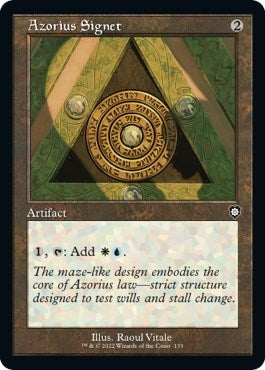 Image for Azorius Signet (Retro Frame) (133) (Commander: The Brothers' War) - Magic: The Gathering