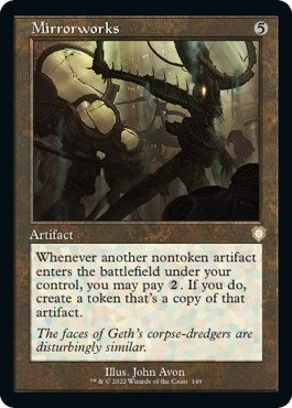 Image for Mirrorworks (Retro Frame) (149) (Commander: The Brothers' War) - Magic: The Gathering