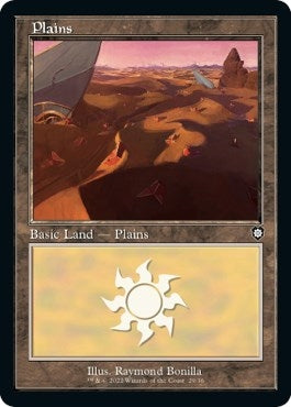 Image for Plains (29) (Retro Frame) (29) (Commander: The Brothers' War) - Magic: The Gathering