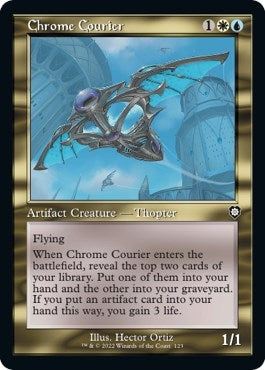 Image for Chrome Courier (Retro Frame) (123) (Commander: The Brothers' War) - Magic: The Gathering