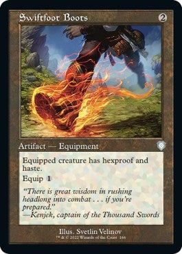 Image for Swiftfoot Boots (Retro Frame) (166) (Commander: The Brothers' War) - Magic: The Gathering