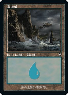 Image for Island (31) (Retro Frame) (31) (Commander: The Brothers' War) - Magic: The Gathering