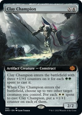 Image for Clay Champion (Extended Art) (362) (The Brothers' War) - Magic: The Gathering