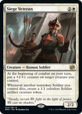 Image for Siege Veteran (25) (The Brothers' War) - Magic: The Gathering