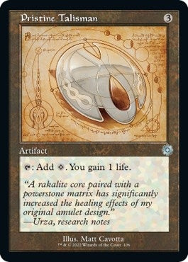 Image for Pristine Talisman (Schematic) (106) (The Brothers' War: Retro Frame Artifacts) - Magic: The Gathering