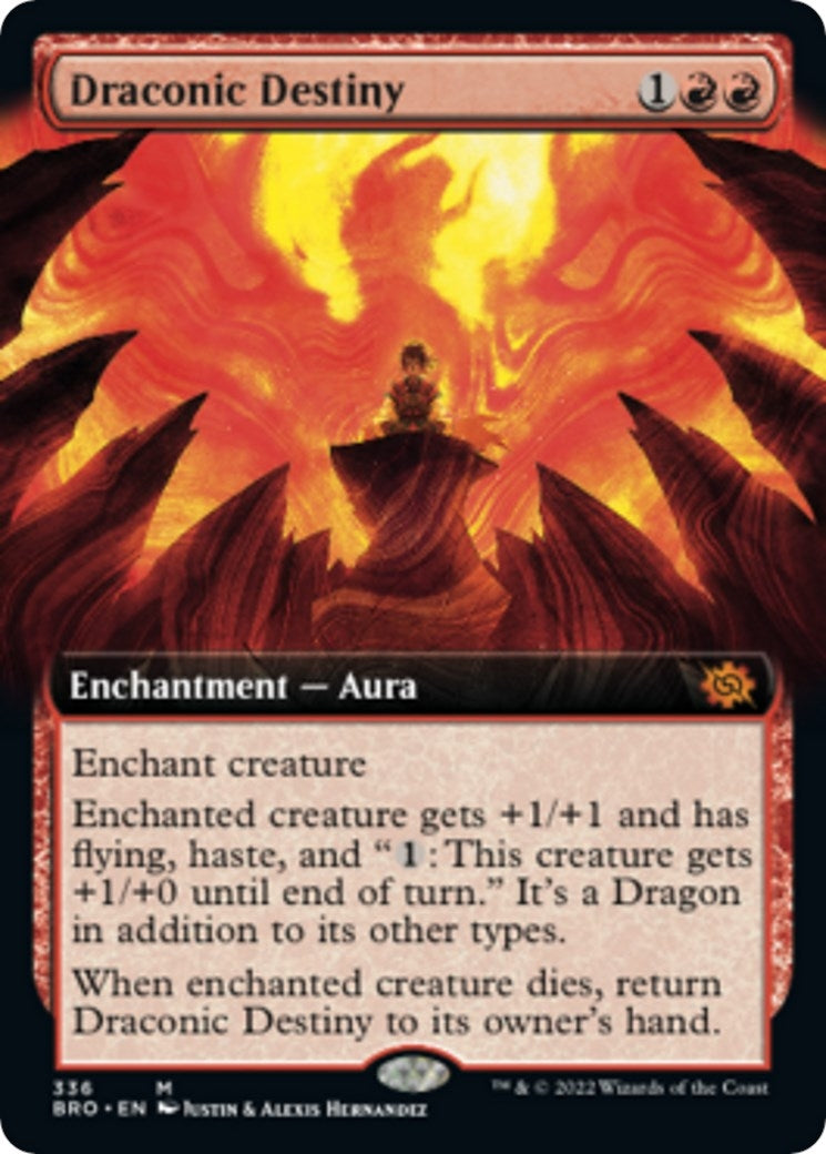 Image for Draconic Destiny (Extended Art) (336) (The Brothers' War) - Magic: The Gathering