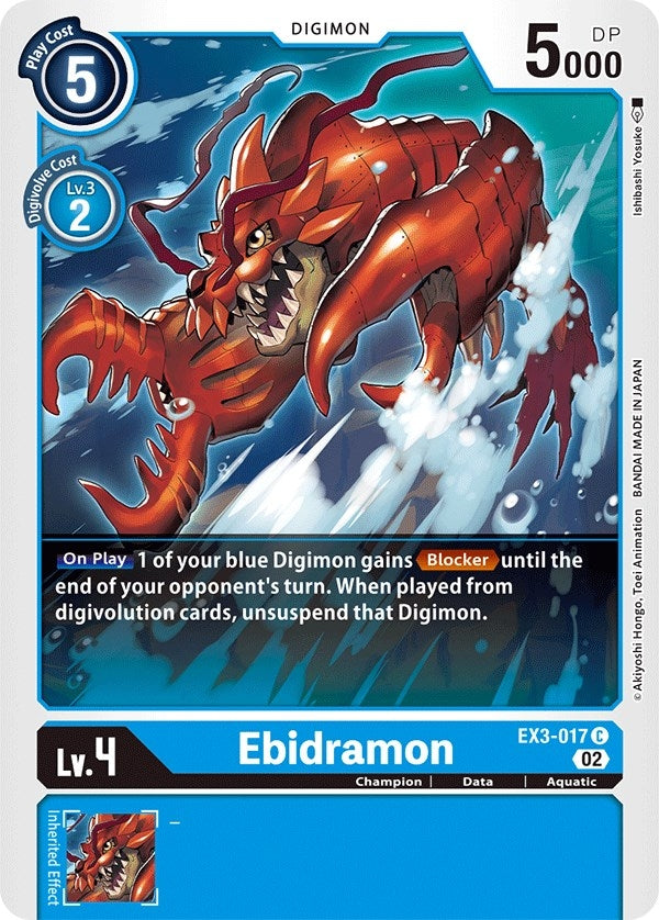 Image for Ebidramon (EX3-017 C) (Draconic Roar) - Digimon Card Game