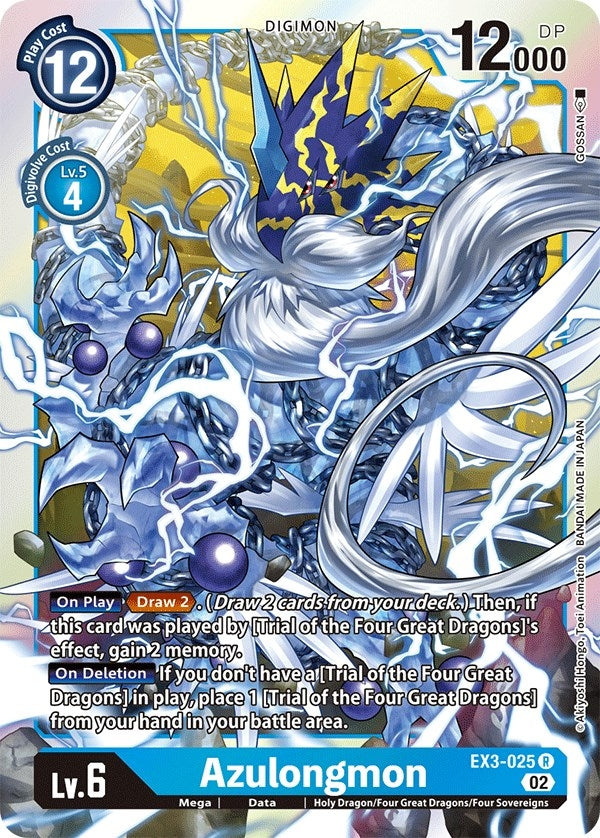 Image for Azulongmon (EX3-025 R) (Draconic Roar) - Digimon Card Game