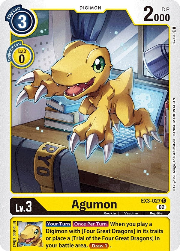 Image for Agumon (EX3-027 C) (Draconic Roar) - Digimon Card Game