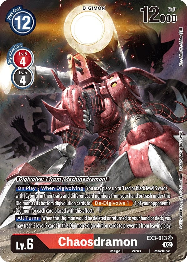 Image for Chaosdramon (Alternate Art) (EX3-013 SR) (Draconic Roar) - Digimon Card Game