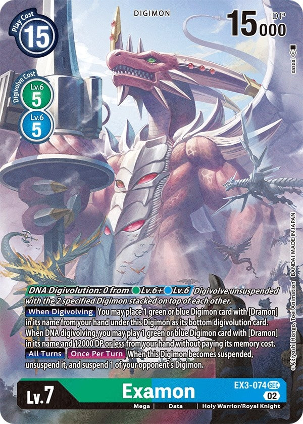 Image for Examon (Alternate Art) (EX3-074 SEC) (Draconic Roar) - Digimon Card Game