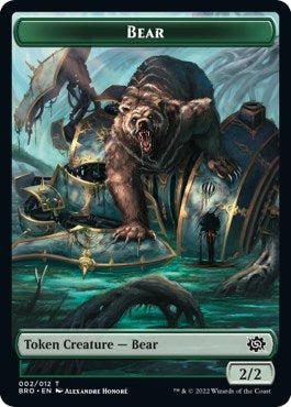 Image for Bear Token (2) (The Brothers' War) - Magic: The Gathering