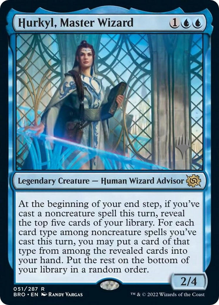 Image for Hurkyl, Master Wizard (51) (Promo Pack: The Brothers' War) - Magic: The Gathering