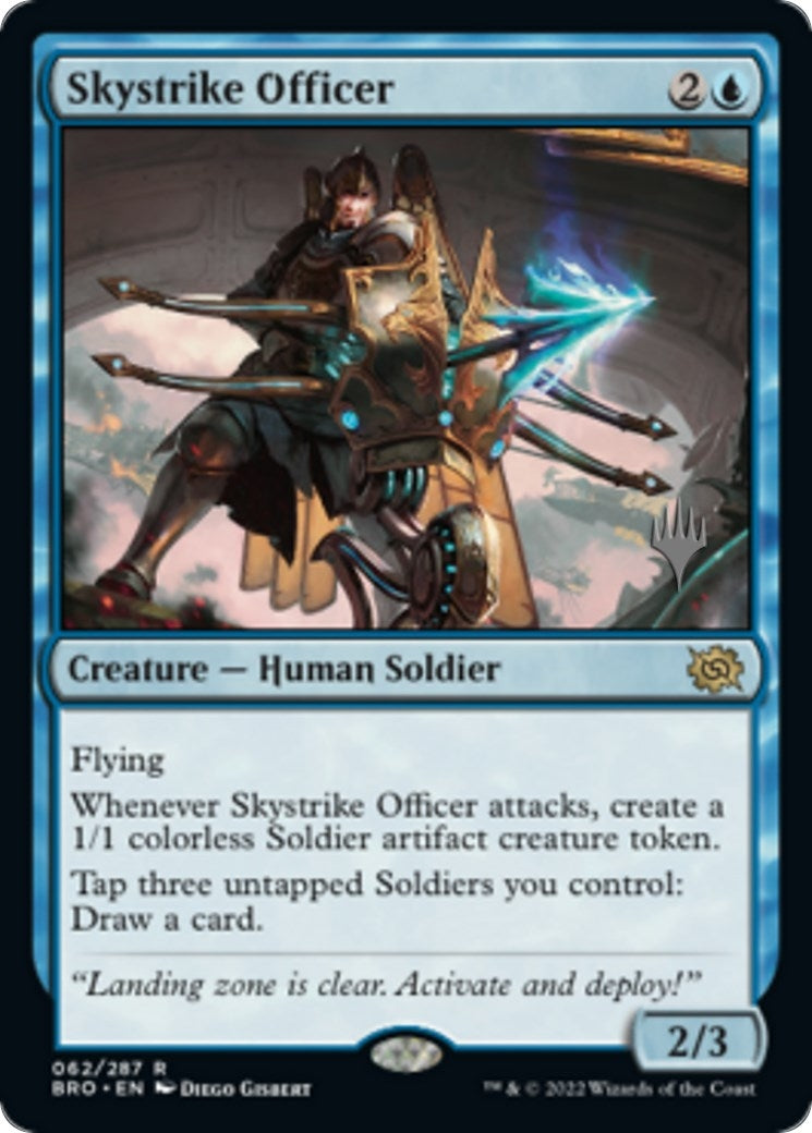 Image for Skystrike Officer (62) (Promo Pack: The Brothers' War) - Magic: The Gathering