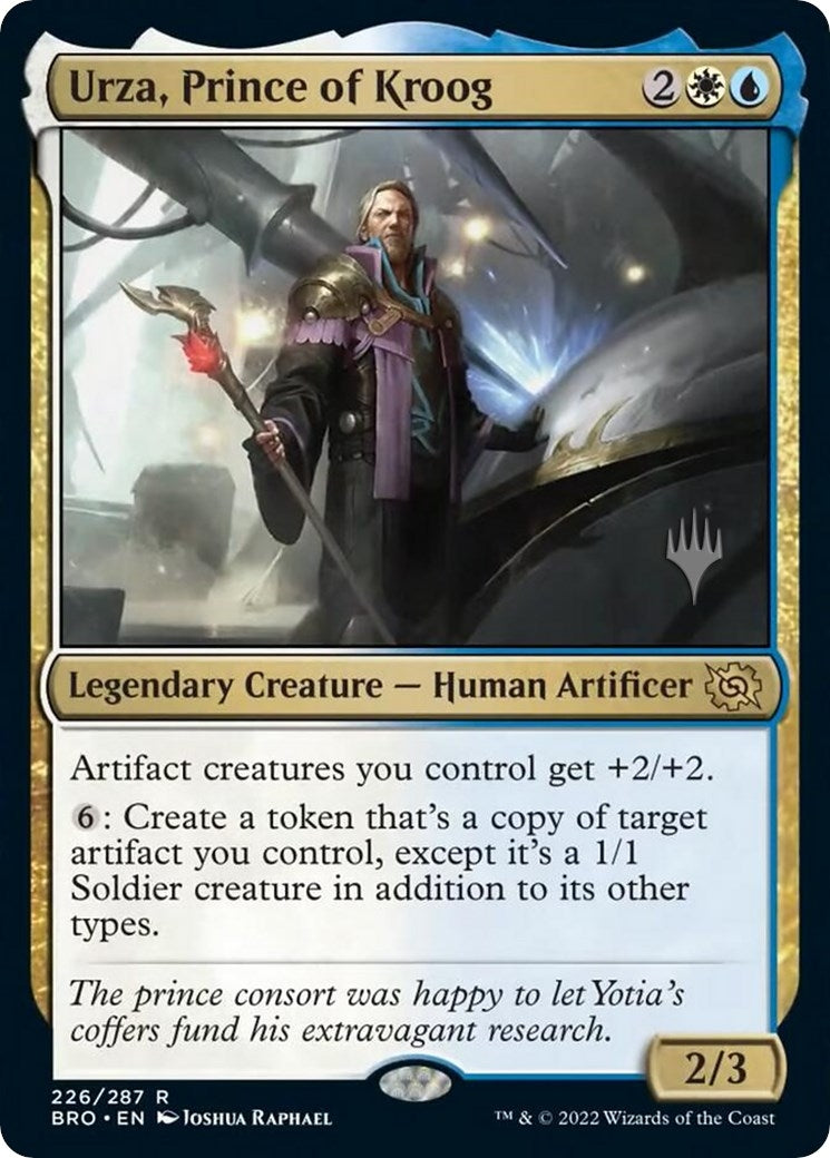 Image for Urza, Prince of Kroog (226) (Promo Pack: The Brothers' War) - Magic: The Gathering