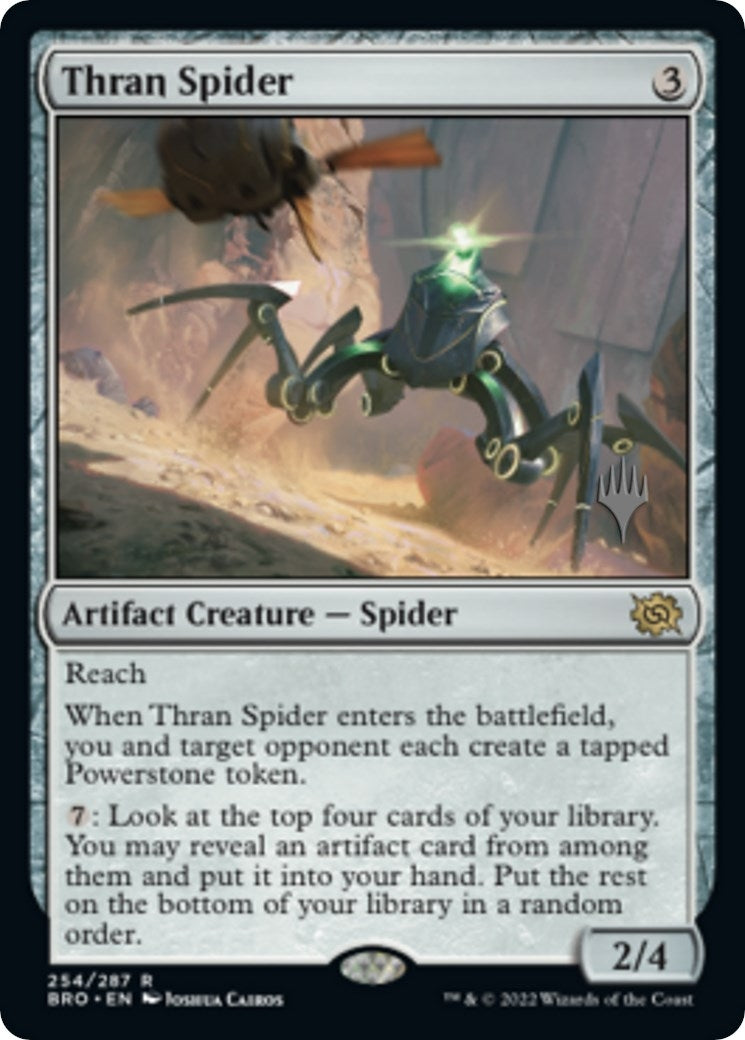 Image for Thran Spider (254) (Promo Pack: The Brothers' War) - Magic: The Gathering