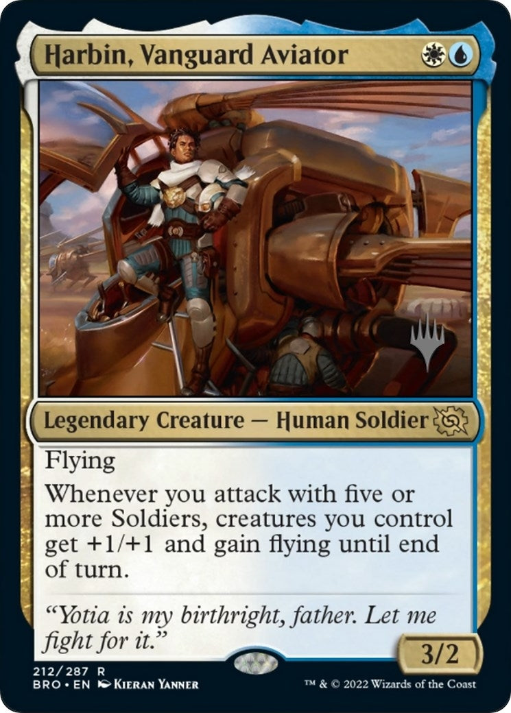 Image for Harbin, Vanguard Aviator (212) (Promo Pack: The Brothers' War) - Magic: The Gathering