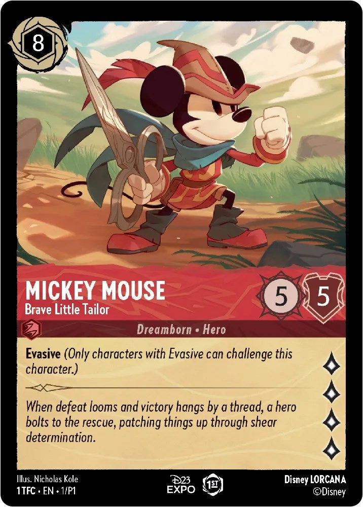 Image for Mickey Mouse - Brave Little Tailor (1) (D23 Promos) - Disney Lorcana