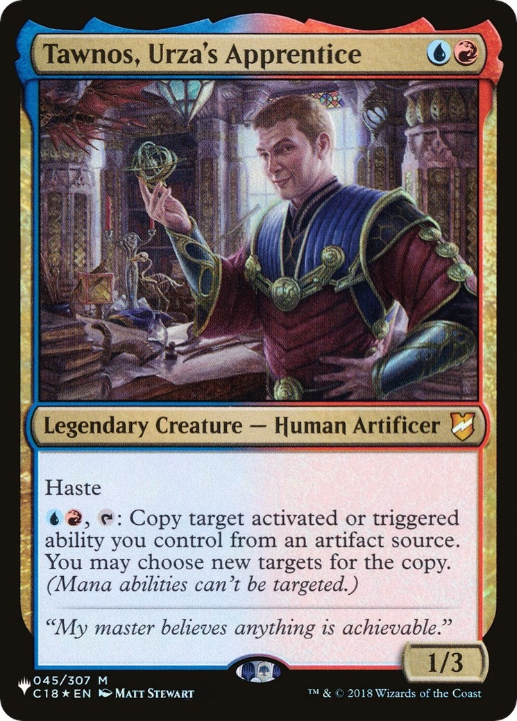 Image for Tawnos, Urza's Apprentice (045/307) (The List Reprints) - Magic: The Gathering
