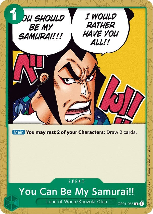 Image for You Can Be My Samurai!! (OP01-055) (Romance Dawn) - One Piece Card Game